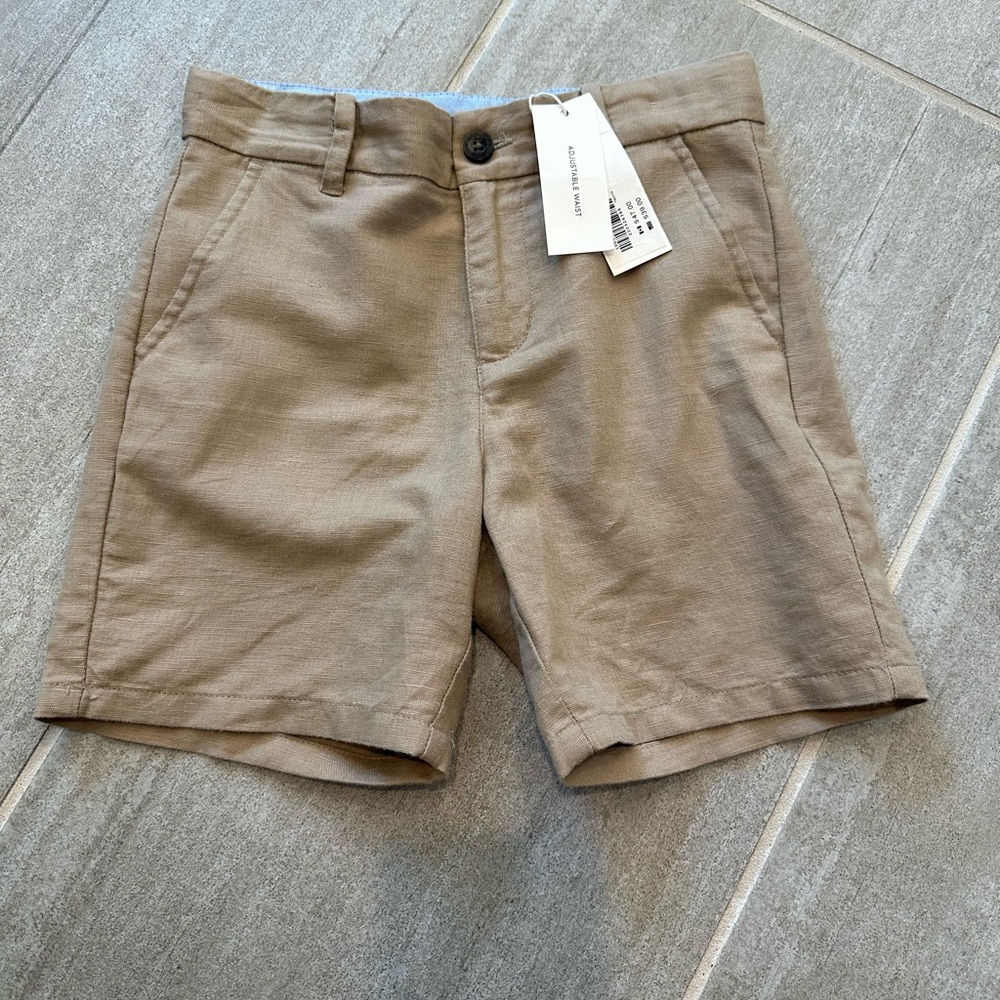 Janie and Jack linen-cotton boys size 6 shorts NWT